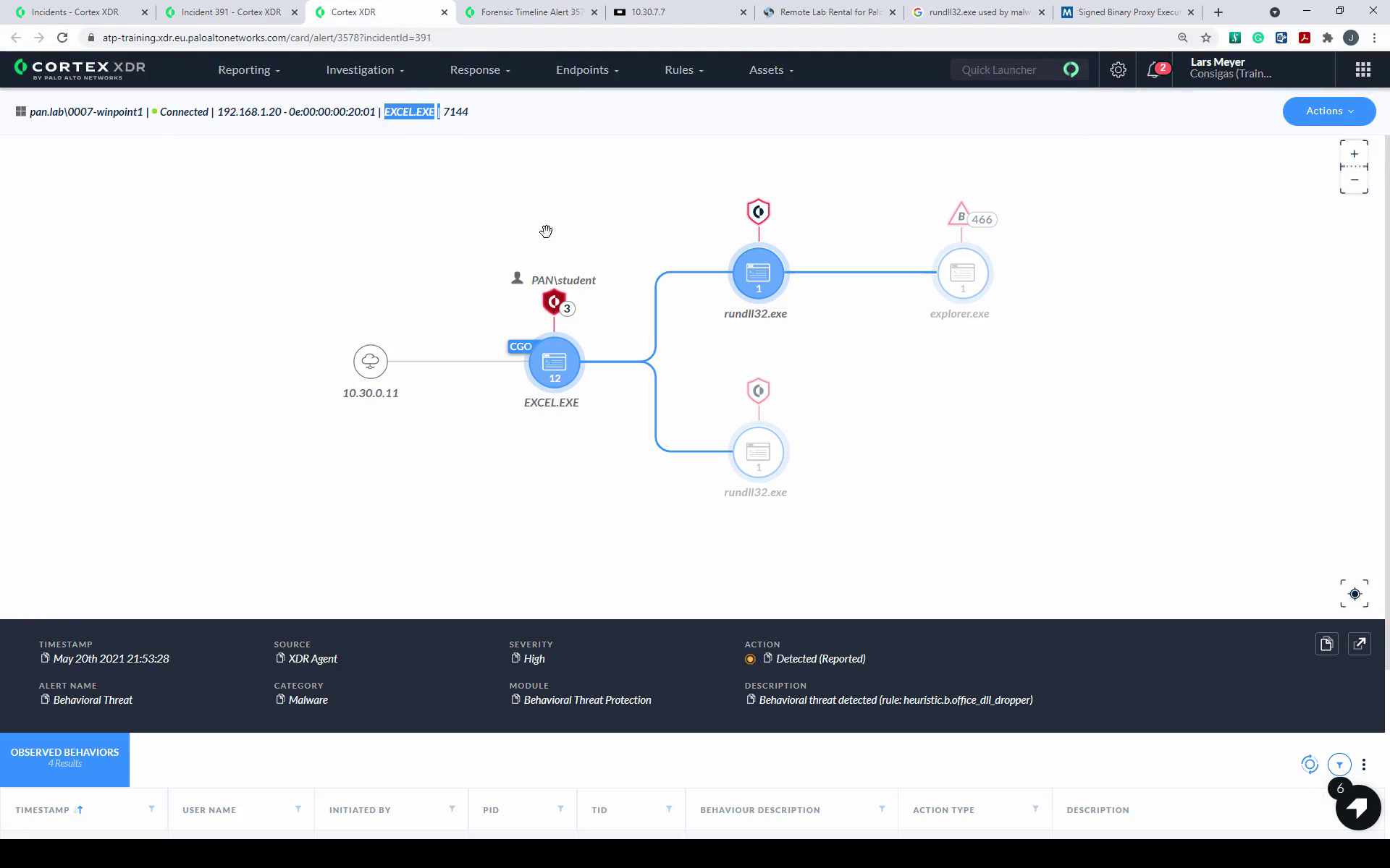 Palo Alto Cortex XDR Training Workshop - Incent Management &amp; Alert Analysis